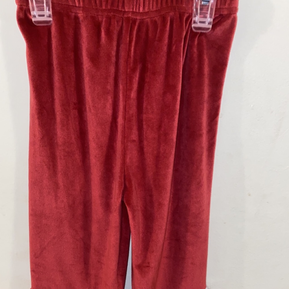 Velvet Red Bell Bottoms size 5t
